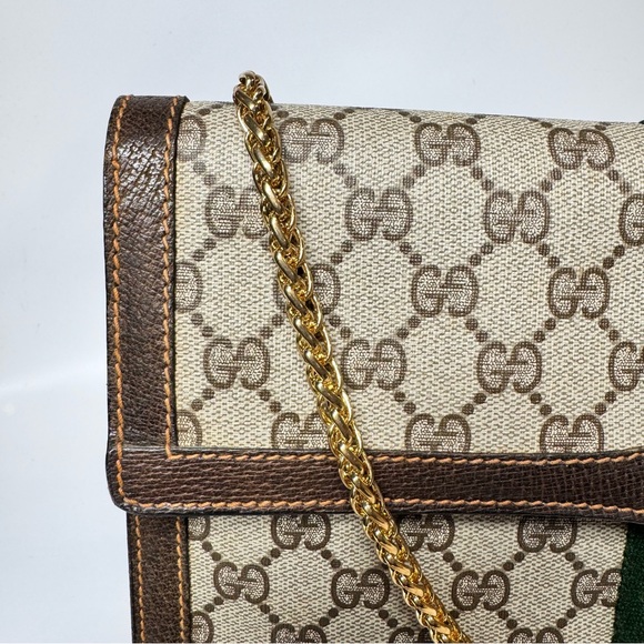 ♦️SOLD♦️Gucci Ophidia Sherry Line Supreme GG Monogram Clutch Crossbody Bag - Picture 10 of 16